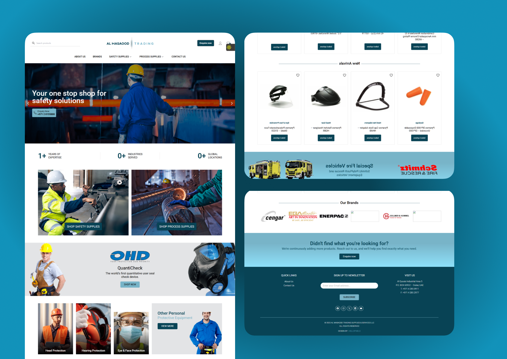 Al Masaood Trading — Industrial Safety eCommerce UI project preview